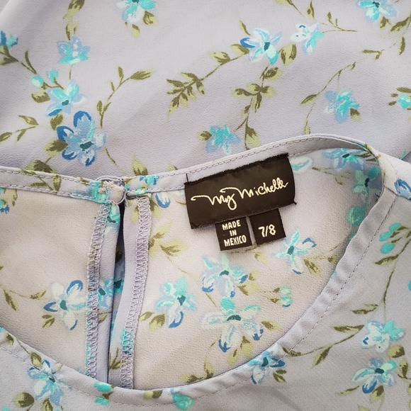 Y2K Blue Floral Maxi Dress [SOLD] - Picture 3 of 3